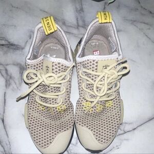 adidas Beige and Yellow Athletic Shoes